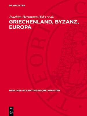 cover image of Griechenland, Byzanz, Europa